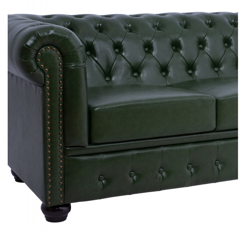 ΚΑΝΑΠΕΣ 3ΘΕΣΙΟΣ T.CHESTERFIELD HM3009.08 ΤΕΧΝΟΔΕΡΜΑ ΚΥΠΑΡΙΣΣΙ 208x90x73 εκ.