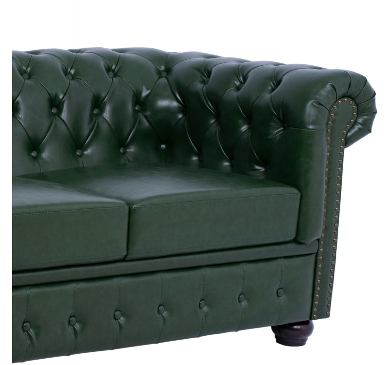 ΚΑΝΑΠΕΣ 3ΘΕΣΙΟΣ T.CHESTERFIELD HM3009.08 ΤΕΧΝΟΔΕΡΜΑ ΚΥΠΑΡΙΣΣΙ 208x90x73 εκ.