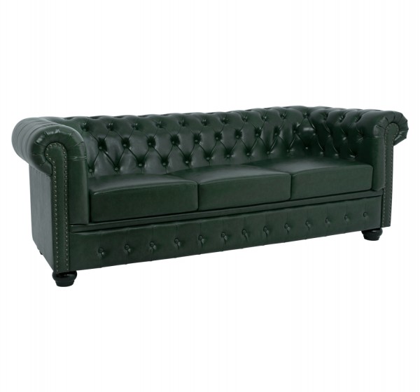 ΚΑΝΑΠΕΣ 3ΘΕΣΙΟΣ T.CHESTERFIELD HM3009.08 ΤΕΧΝΟΔΕΡΜΑ ΚΥΠΑΡΙΣΣΙ 208x90x73 εκ.