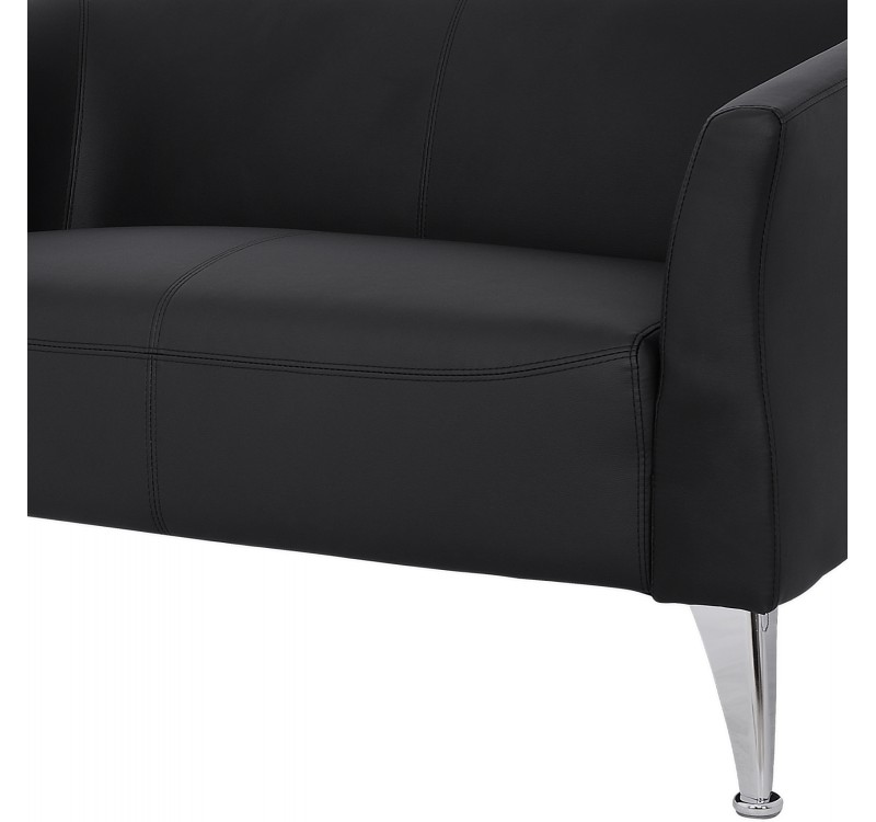 ΚΑΝΑΠΕΣ 2ΘΕΣΙΟΣ KIANA HM3122.21 ΜΕ ΜΑΥΡΟ PU 130x75x71 εκ.