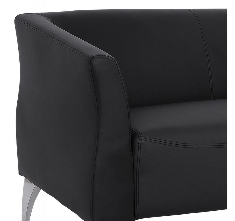 ΚΑΝΑΠΕΣ 2ΘΕΣΙΟΣ KIANA HM3122.21 ΜΕ ΜΑΥΡΟ PU 130x75x71 εκ.