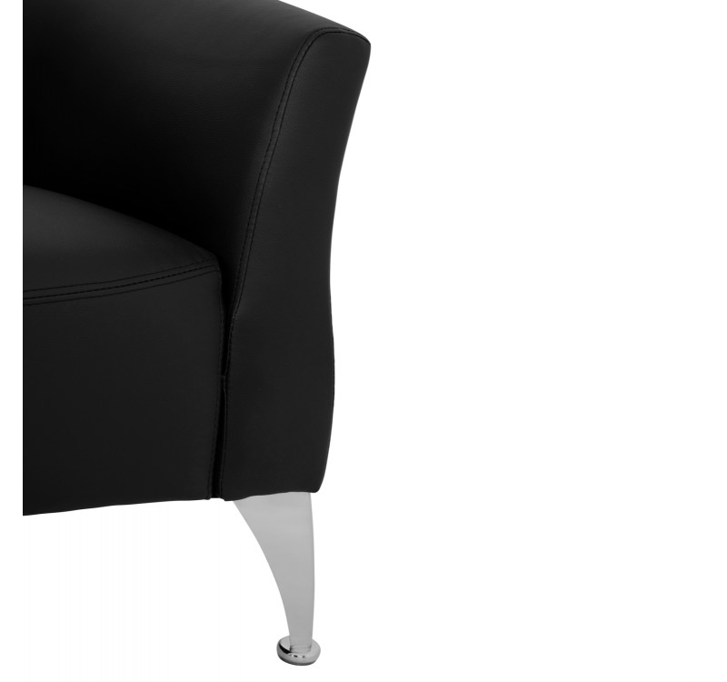 ΚΑΝΑΠΕΣ 3ΘΕΣΙΟΣ KIANA HM3122.31 ΜΕ ΜΑΥΡΟ PU 180x75x71 εκ.