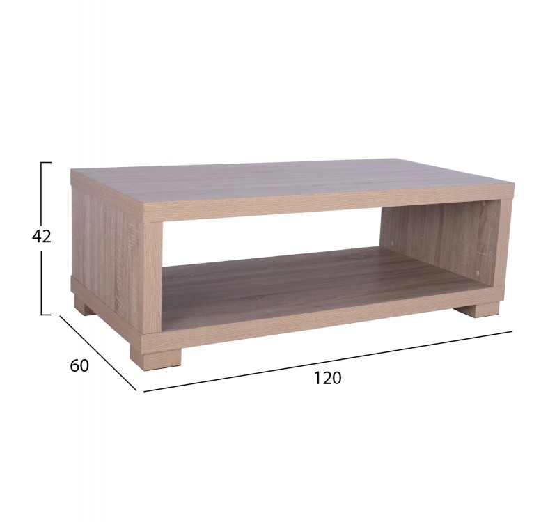 ΤΡΑΠΕΖΙ ΣΑΛΟΝΙΟΥ SALEM HM2217.02 SONAMA OAK 120Χ60Χ42Y εκ.