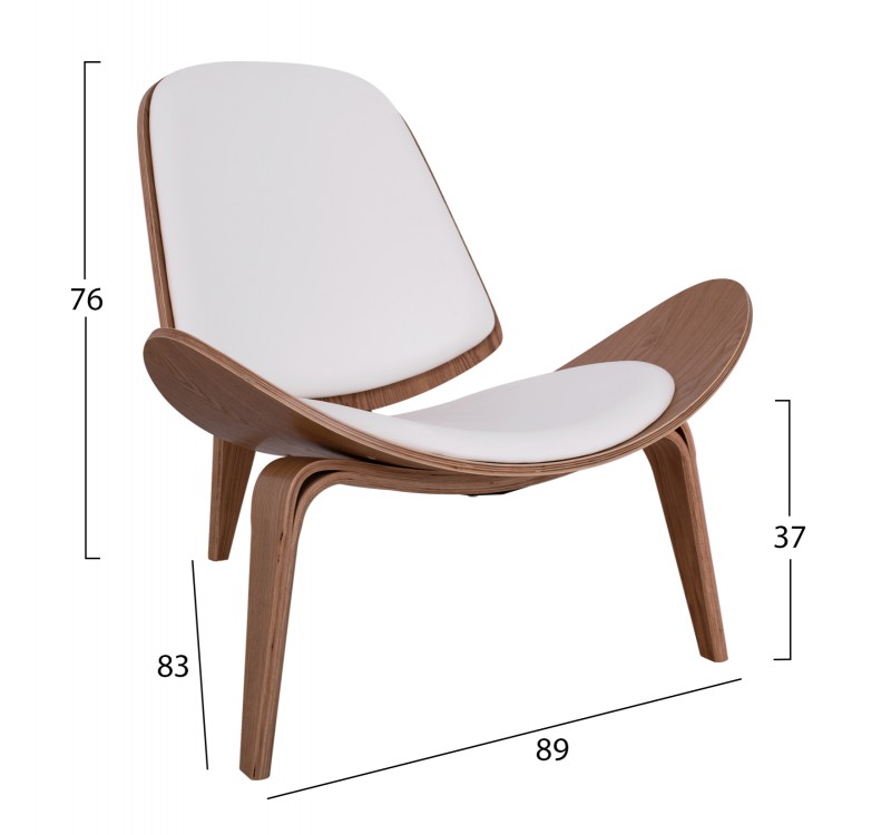 ΠΟΛΥΘΡΟΝΑ SUPERIOR PLUS HM1128.03 ΦΥΣΙΚΟ ΜΕ ΛΕΥΚΟ ΜΑΞΙΛΑΡΙ PU 89x83x76Yεκ.