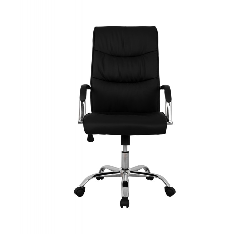 ΚΑΡΕΚΛΑ ΓΡΑΦΕΙΟΥ ΔΙΕΥΘΥΝΤΙΚΗ ΜΑΥΡΗ ΜΕ ΒΑΣΗ ΧΡΩΜΙΟΥ JACOB HM1044.11 55,5x65x111  cm.