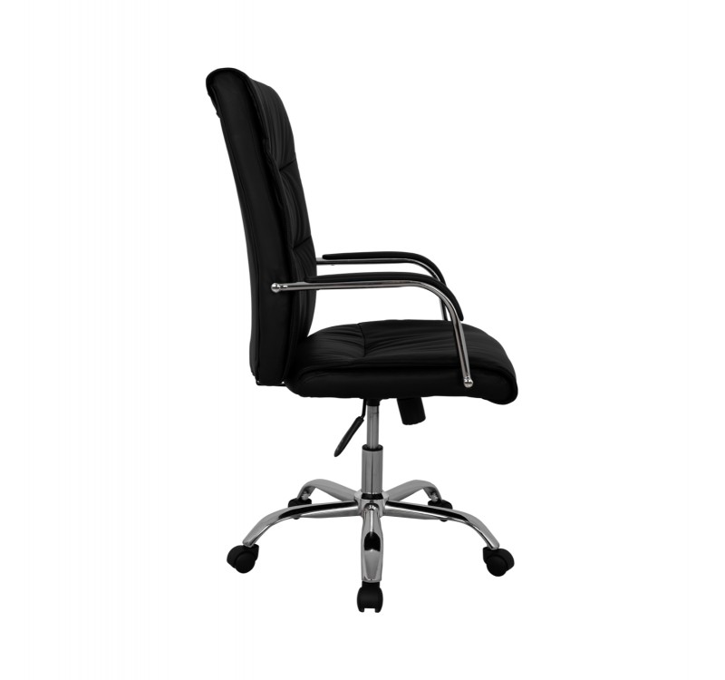 ΚΑΡΕΚΛΑ ΓΡΑΦΕΙΟΥ ΔΙΕΥΘΥΝΤΙΚΗ ΜΑΥΡΗ ΜΕ ΒΑΣΗ ΧΡΩΜΙΟΥ JACOB HM1044.11 55,5x65x111  cm.