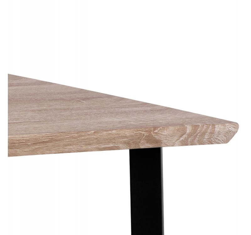 ΤΡΑΠΕΖΙ ΤΡΑΠΕΖΑΡΙΑΣ PALANI 110X70 SONAMA ΜΕ ΜΑΥΡΑ ΠΟΔΙΑ HM8333