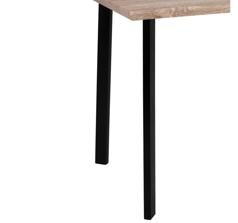 ΤΡΑΠΕΖΙ ΤΡΑΠΕΖΑΡΙΑΣ PALANI 110X70 SONAMA ΜΕ ΜΑΥΡΑ ΠΟΔΙΑ HM8333