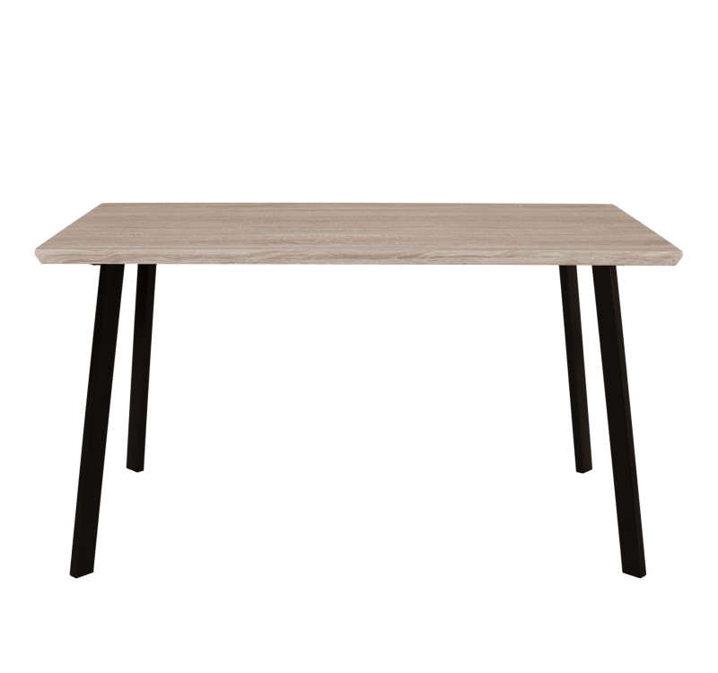 ΤΡΑΠΕΖΙ ΤΡΑΠΕΖΑΡΙΑΣ OFIRA 140X80 SONAMA ΜΕ ΜΑΥΡΑ ΠΟΔΙΑ HM8374