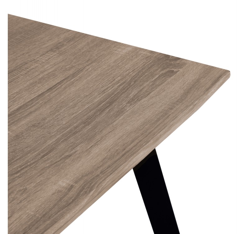 ΤΡΑΠΕΖΙ ΤΡΑΠΕΖΑΡΙΑΣ OFIRA 140X80 SONAMA ΜΕ ΜΑΥΡΑ ΠΟΔΙΑ HM8374