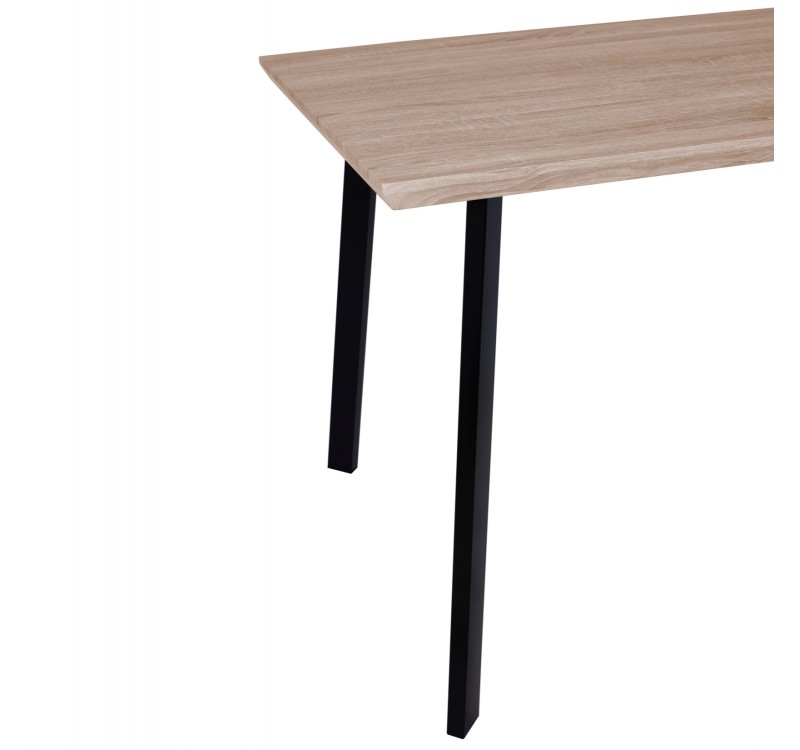 ΤΡΑΠΕΖΙ ΤΡΑΠΕΖΑΡΙΑΣ OFIRA 140X80 SONAMA ΜΕ ΜΑΥΡΑ ΠΟΔΙΑ HM8374