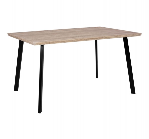 ΤΡΑΠΕΖΙ ΤΡΑΠΕΖΑΡΙΑΣ OFIRA 140X80 SONAMA ΜΕ ΜΑΥΡΑ ΠΟΔΙΑ HM8374