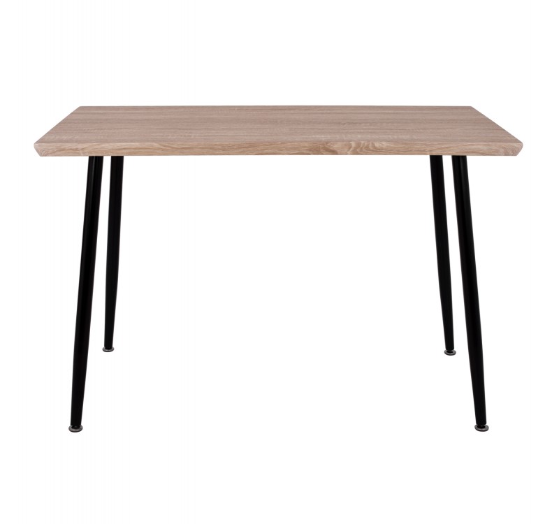 ΤΡΑΠΕΖΙ ΤΡΑΠΕΖΑΡΙΑΣ PALOMA HM8334.01, 120X70Χ76,5 SONΟMA, ΜΑΥΡΑ ΠΟΔΙΑ