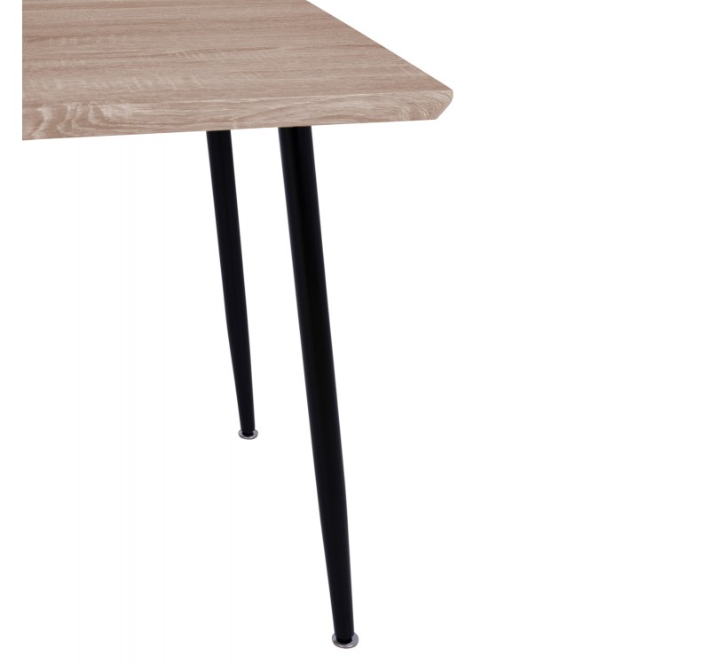 ΤΡΑΠΕΖΙ ΤΡΑΠΕΖΑΡΙΑΣ PALOMA HM8334.01, 120X70Χ76,5 SONΟMA, ΜΑΥΡΑ ΠΟΔΙΑ