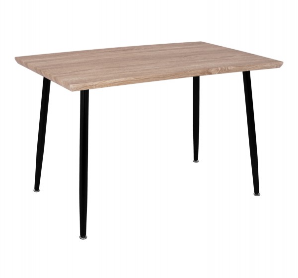 ΤΡΑΠΕΖΙ ΤΡΑΠΕΖΑΡΙΑΣ PALOMA HM8334.01, 120X70Χ76,5 SONΟMA, ΜΑΥΡΑ ΠΟΔΙΑ