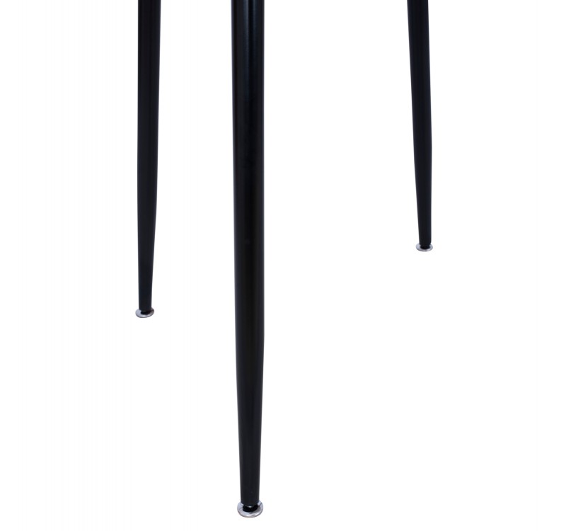 ΤΡΑΠΕΖΙ ΤΡΑΠΕΖΑΡΙΑΣ PALOMA HM8335.01, 70Χ70X76.5, SONOMA, ΜΑΥΡΑ ΠΟΔΙΑ