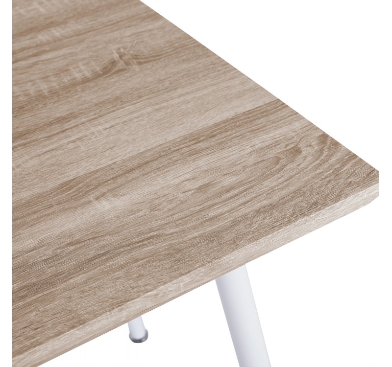 ΤΡΑΠΕΖΙ ΤΡΑΠΕΖΑΡΙΑΣ PALOMA HM8334.02, 120X70X76,5- SONOMA, ΛΕΥΚΑ ΠΟΔΙΑ