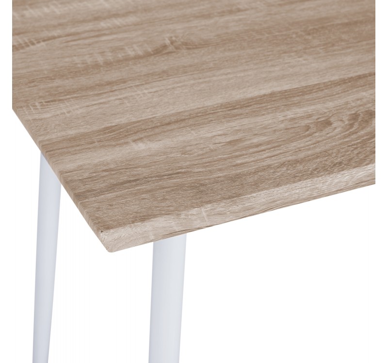 ΤΡΑΠΕΖΙ ΤΡΑΠΕΖΑΡΙΑΣ PALOMA HM8334.02, 120X70X76,5- SONOMA, ΛΕΥΚΑ ΠΟΔΙΑ