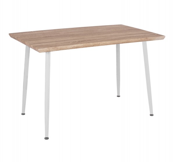 ΤΡΑΠΕΖΙ ΤΡΑΠΕΖΑΡΙΑΣ PALOMA HM8334.02, 120X70X76,5- SONOMA, ΛΕΥΚΑ ΠΟΔΙΑ