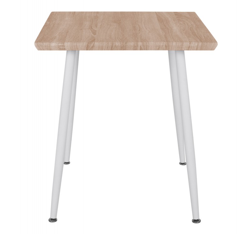 ΤΡΑΠΕΖΙ ΤΡΑΠΕΖΑΡΙΑΣ PALOMA HM8335.02, 70Χ70X76,5, SONOMA, ΛΕΥΚΑ ΠΟΔΙΑ