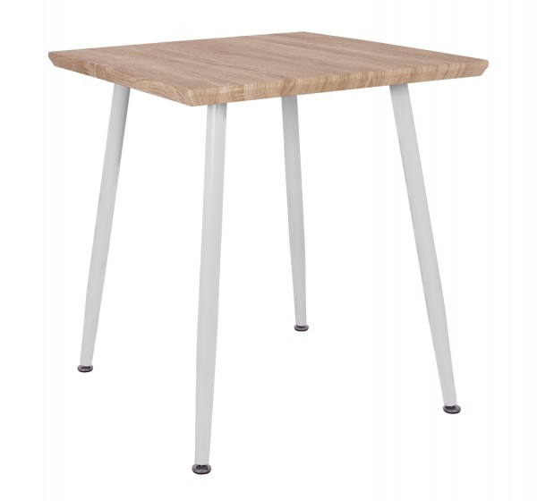 ΤΡΑΠΕΖΙ ΤΡΑΠΕΖΑΡΙΑΣ PALOMA HM8335.02, 70Χ70X76,5, SONOMA, ΛΕΥΚΑ ΠΟΔΙΑ