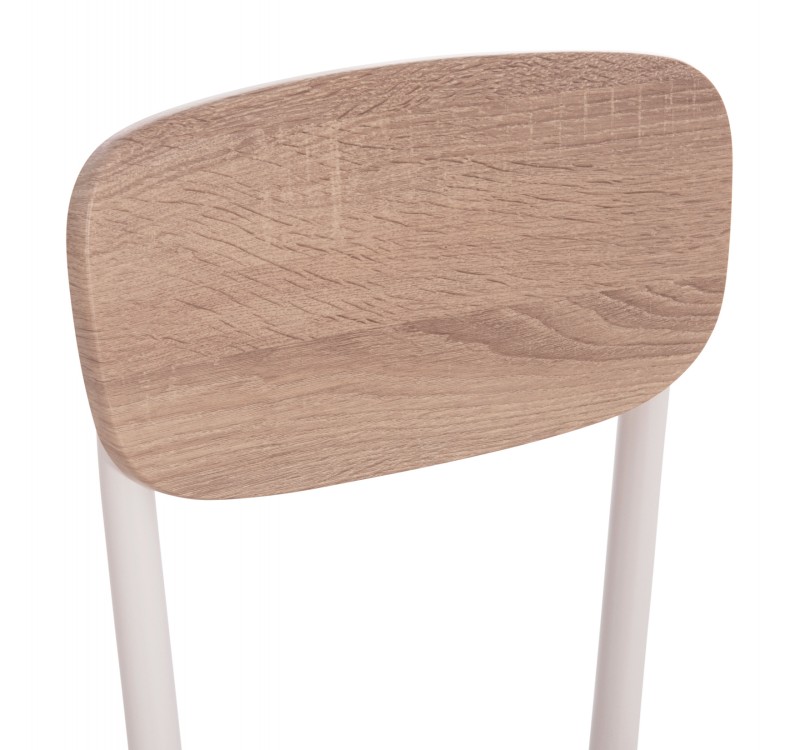 ΚΑΡΕΚΛΑ ΤΡΑΠΕΖΑΡΙΑΣ PAGET HM8373.02 SONAMA--ΛΕΥΚΑ ΜΕΤΑΛΛΙΚΑ ΠΟΔΙΑ 40x49x87,5Υεκ.