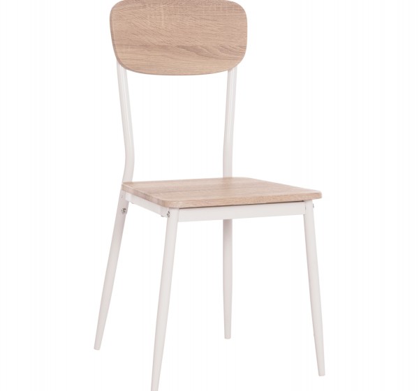 ΚΑΡΕΚΛΑ ΤΡΑΠΕΖΑΡΙΑΣ PAGET HM8373.02 SONAMA--ΛΕΥΚΑ ΜΕΤΑΛΛΙΚΑ ΠΟΔΙΑ 40x49x87,5Υεκ.