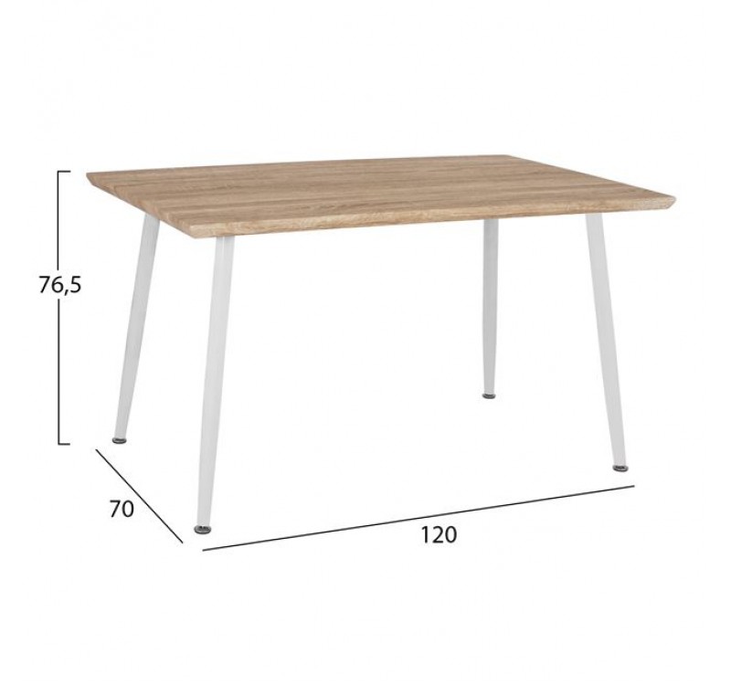 ΣΕΤ ΤΡΑΠΕΖΑΡΙΑΣ 5ΤΜΧ HM10350.02 ΤΡΑΠΕΖΙ 120x70x76,5 cm & ΚΑΡΕΚΛΕΣ VEGAS
