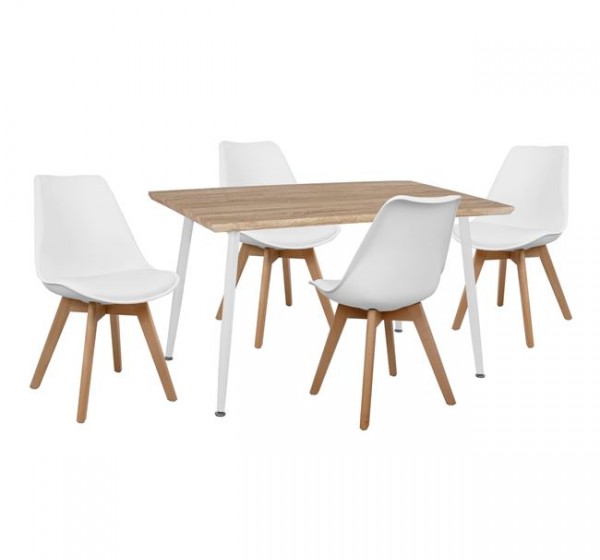 ΣΕΤ ΤΡΑΠΕΖΑΡΙΑΣ 5ΤΜΧ HM10350.02 ΤΡΑΠΕΖΙ 120x70x76,5 cm & ΚΑΡΕΚΛΕΣ VEGAS