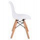 ΚΑΡΕΚΛΑ TWIST KID HM8453.01 ΞΥΛΙΝΑ ΠΟΔΙΑ Κ ΚΑΘΙΣΜΑ PP ΛΕΥΚΟ 31x34x55.5Υεκ