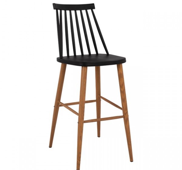 ΣΚΑΜΠΟ ΜΠΑΡ HM8459.02 VANESSA ΣΕ ΜΑΥΡΟ ΧΡΩΜΑ 43x49x107 εκ.