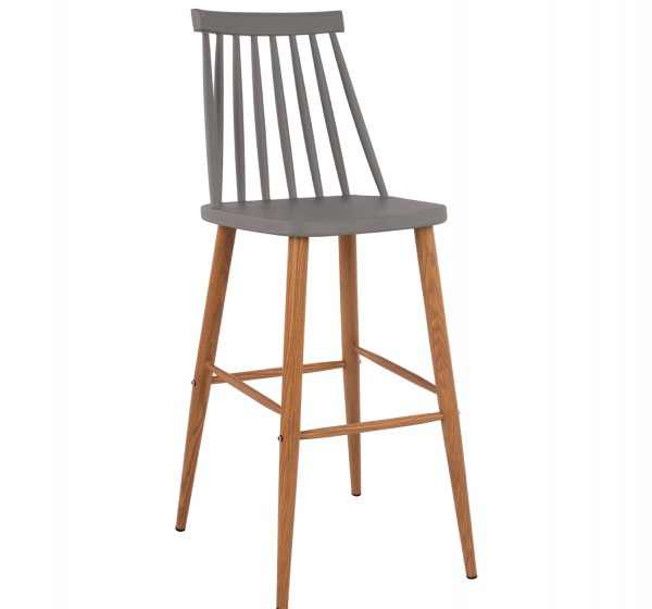 ΣΚΑΜΠΟ ΜΠΑΡ HM8459.10 VANESSA ΣΕ ΓΚΡΙ ΧΡΩΜΑ 43x49x107 εκ.