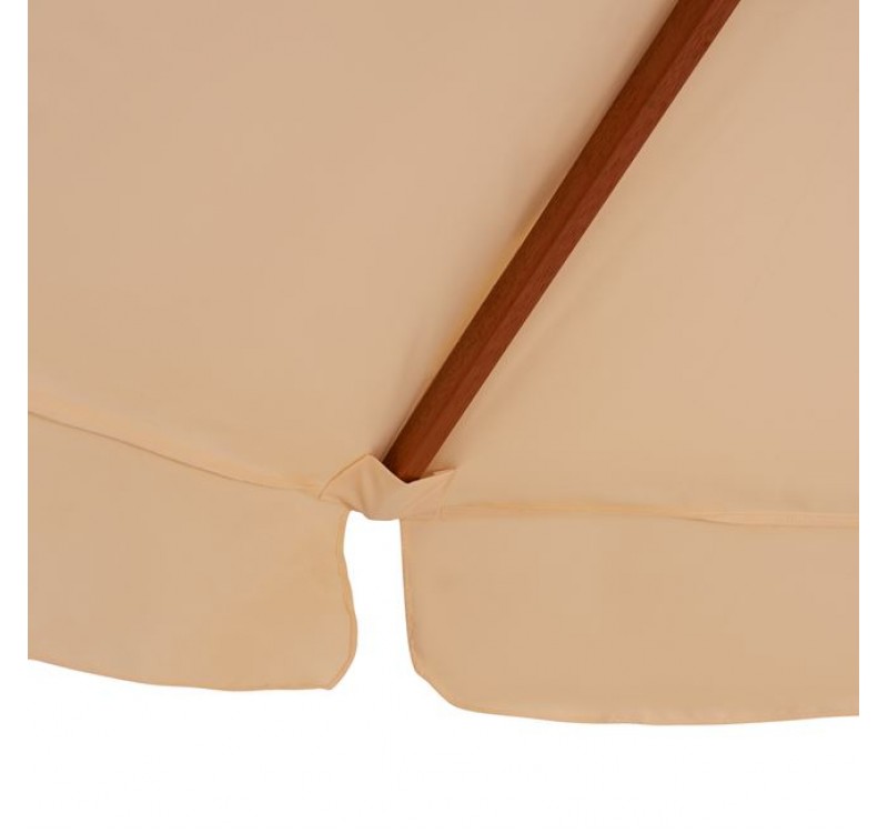 ΟΜΠΡΕΛΑ ΕΠΑΓΓΕΛΜΑΤΙΚΗ WALLER Φ2.30X2,50Y ΜΕ ΞΥΛΙΝΟ ΣΚΕΛΕΤΟ HM6021 ΜΠΕΖ