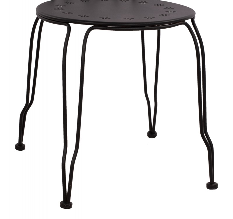 ΚΑΡΕΚΛΑ ΜΕΤΑΛΛΙΚΗ AMORE ΜΑΥΡΗ 42x48x90 εκ. HM5007.11