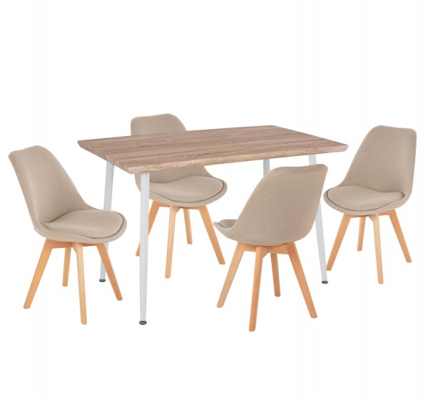ΣΕΤ ΤΡΑΠΕΖΑΡΙΑΣ 5ΤΜΧ PALOMA HM10382 MDF TOP ΣΕ SONAMA--ΜΠΕΖ ΚΑΡΕΚΛΕΣ