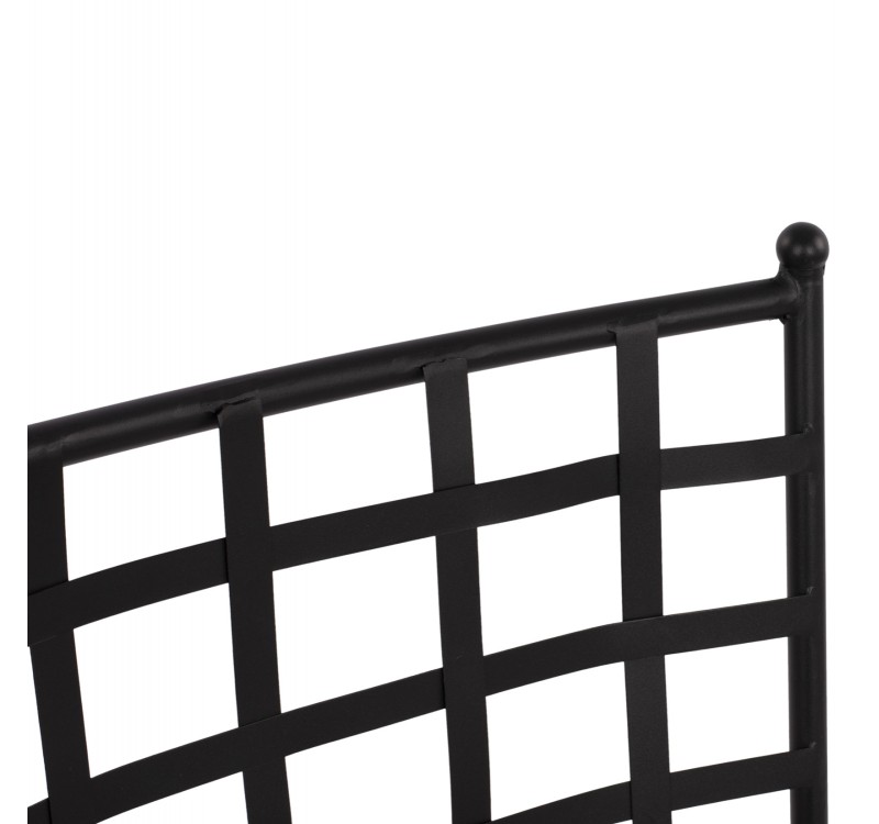 ΜΕΤΑΛΛΙΚΗ ΚΑΡΕΚΛΑ EMERY HM5509 ΣΕ ΜΑΥΡΗ ΑΠΟΧΡΩΣΗ 46x58x88  cm