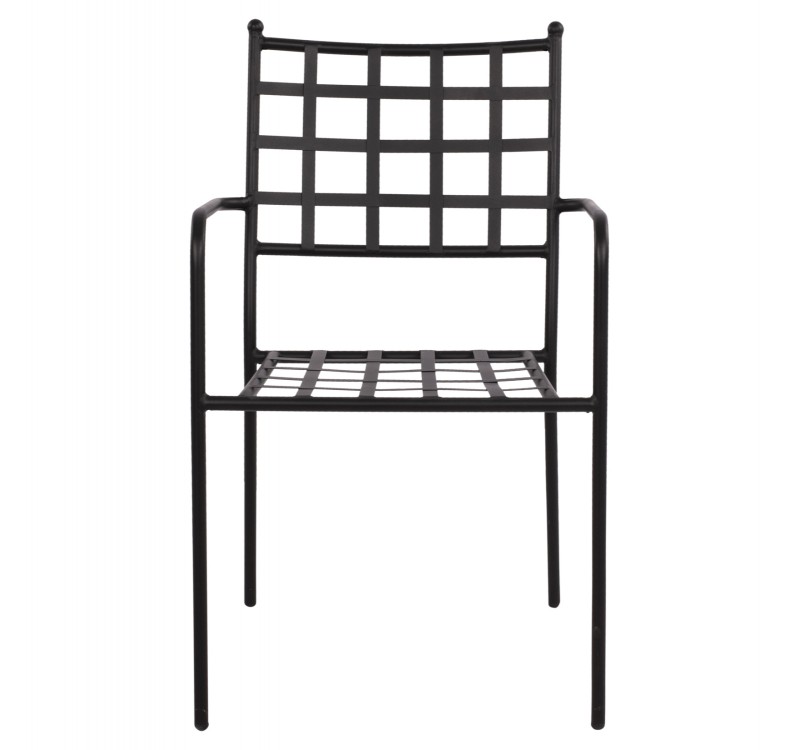 ΜΕΤΑΛΛΙΚΗ ΠΟΛΥΘΡΟΝΑ REAGAN HM5508 ΣΕ ΜΑΥΡΗ ΑΠΟΧΡΩΣΗ 46x58x88 cm