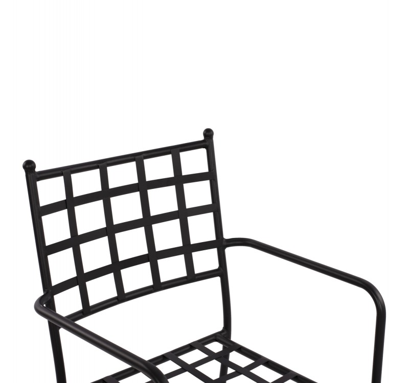 ΜΕΤΑΛΛΙΚΗ ΠΟΛΥΘΡΟΝΑ REAGAN HM5508 ΣΕ ΜΑΥΡΗ ΑΠΟΧΡΩΣΗ 46x58x88 cm