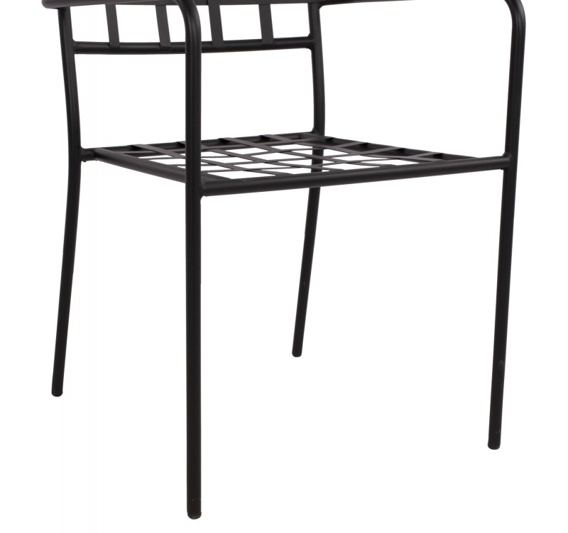 ΜΕΤΑΛΛΙΚΗ ΠΟΛΥΘΡΟΝΑ REAGAN HM5508 ΣΕ ΜΑΥΡΗ ΑΠΟΧΡΩΣΗ 46x58x88 cm