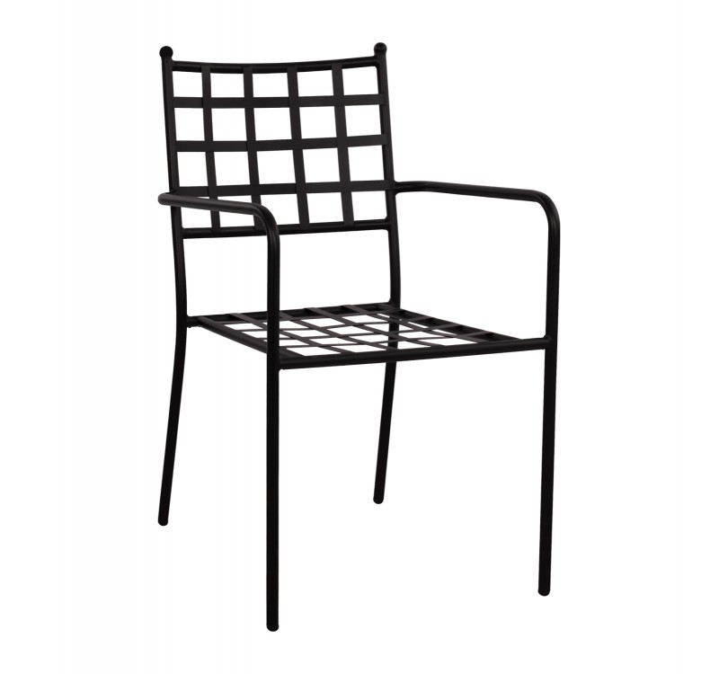 ΜΕΤΑΛΛΙΚΗ ΠΟΛΥΘΡΟΝΑ REAGAN HM5508 ΣΕ ΜΑΥΡΗ ΑΠΟΧΡΩΣΗ 46x58x88 cm