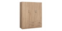ΝΤΟΥΛΑΠΑ 3ΦΥΛΛΗ CARLY HM384.02 ΜΕ ΔΥΟ ΣΥΡΤΑΡΙΑ SONAMA 150X55Χ180Υεκ.