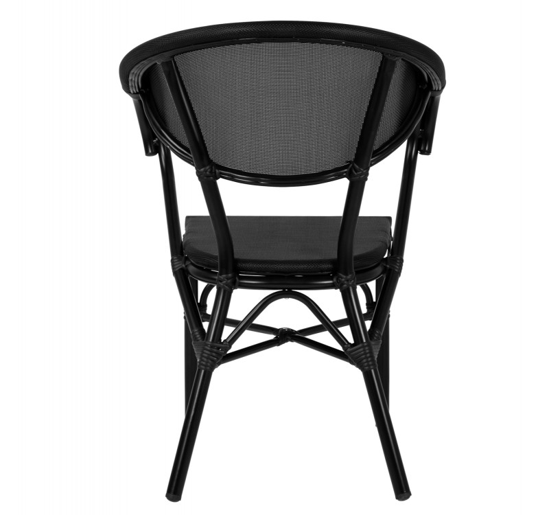 ΠΟΛΥΘΡΟΝΑ ΑΛΟΥΜΙΝΙΟΥ CLAY BAMBOO LOOK ΜΑΥΡΗ ΜΕ TEXTLINE HM5025.02 59x60x82 cm