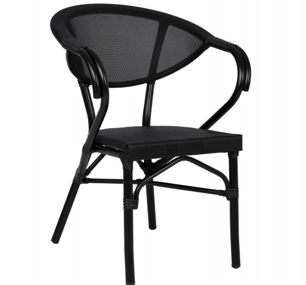 ΠΟΛΥΘΡΟΝΑ ΑΛΟΥΜΙΝΙΟΥ CLAY BAMBOO LOOK ΜΑΥΡΗ ΜΕ TEXTLINE HM5025.02 59x60x82 cm