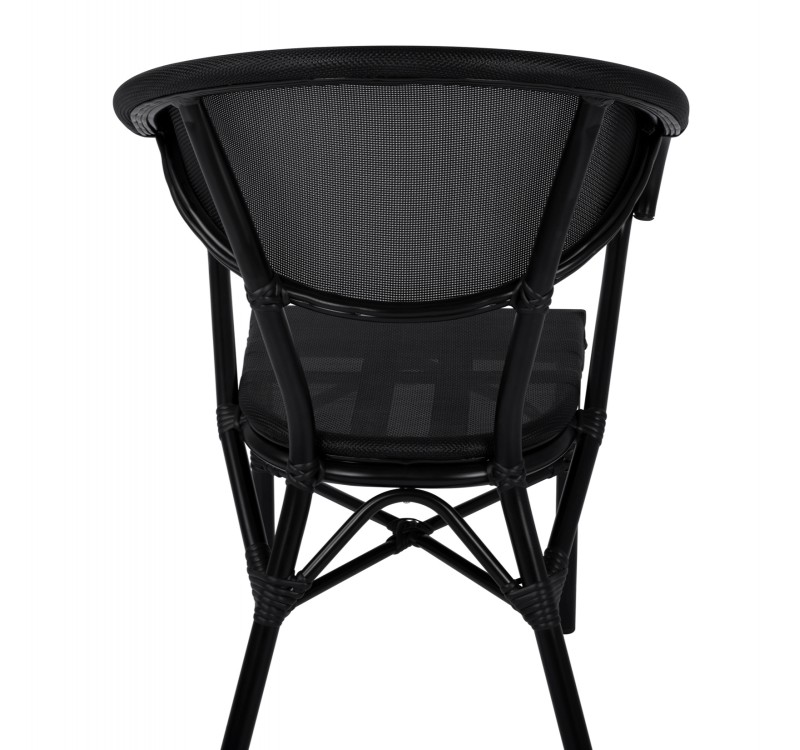 ΠΟΛΥΘΡΟΝΑ ΑΛΟΥΜΙΝΙΟΥ CLAY BAMBOO LOOK ΜΑΥΡΗ ΜΕ TEXTLINE HM5025.02 59x60x82 cm