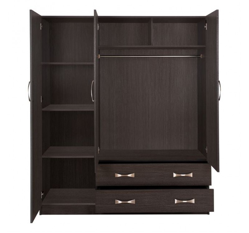ΝΤΟΥΛΑΠΑ 3ΦΥΛΛΗ CARLY HM384.01 ΜΕ ΔΥΟ ΣΥΡΤΑΡΙΑ ZEBRANO 150X55Χ180Υεκ.