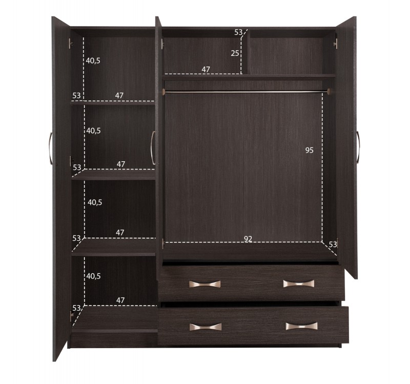 ΝΤΟΥΛΑΠΑ 3ΦΥΛΛΗ CARLY HM384.01 ΜΕ ΔΥΟ ΣΥΡΤΑΡΙΑ ZEBRANO 150X55Χ180Υεκ.