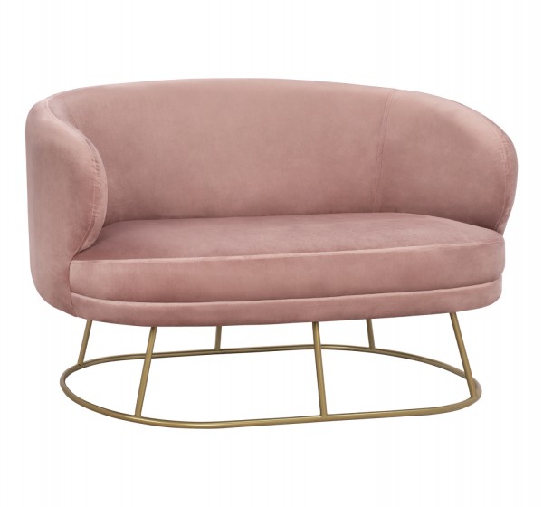 ΚΑΝΑΠΕΣ 2ΘΕΣΙΟΣ ARIEN HM8492.02 ΑΠΟ ΒΕΛΟΥΔΟ ΣΑΠΙΟ ΜΗΛΟ ΜΕ ΧΡΥΣΗ ΒΑΣΗ 125X80X84Y εκ.