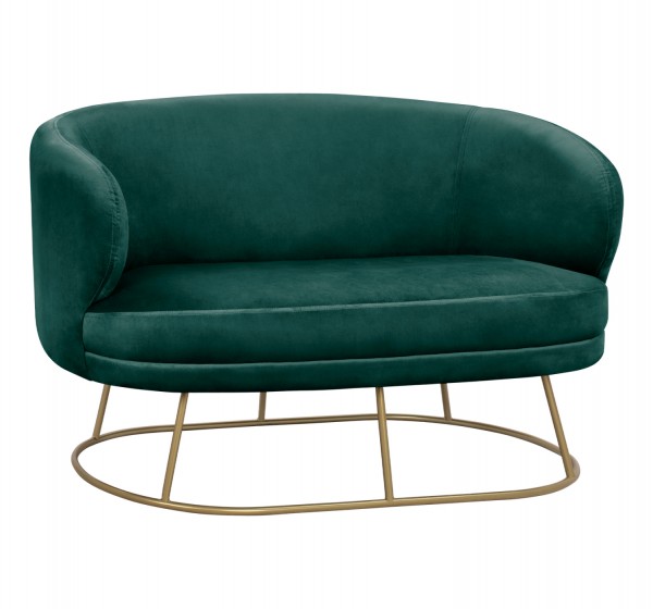 ΚΑΝΑΠΕΣ 2ΘΕΣΙΟΣ ARIEN HM8492.03 ΑΠΟ ΒΕΛΟΥΔΟ ΚΥΠΑΡΙΣΣΙ ΜΕ ΧΡΥΣΗ ΒΑΣΗ 125X80X84Y εκ.