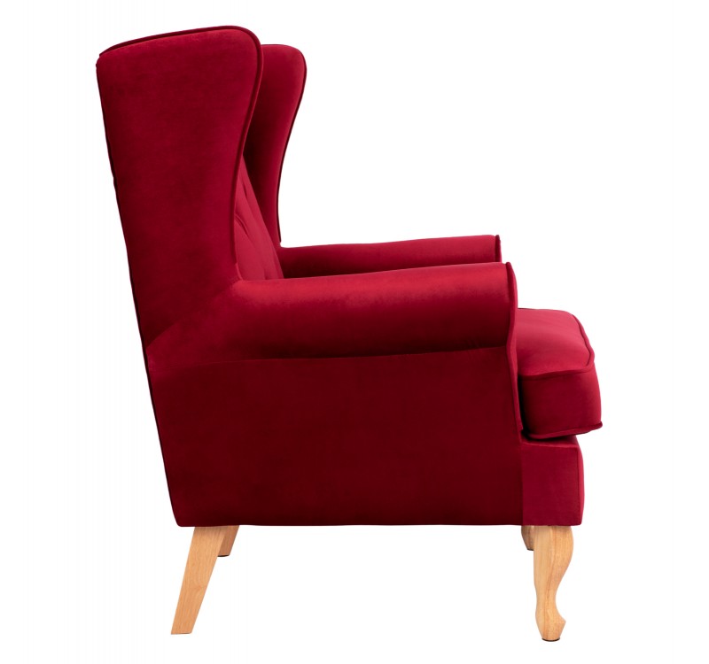 ΠΟΛΥΘΡΟΝΑ ΜΠΕΡΖΕΡΑ ΚΟΚΚΙΝΟ ΒΕΛΟΥΔΟ BRANDON 81Χ83Χ101Υ εκ.HM3073.14