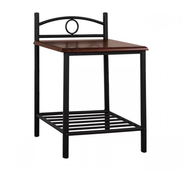 ΚΟΜΟΔΙΝΟ REVEN HM387 ΑΠΟ ΜΕΤΑΛΛΟ ΚΑΙ ΞΥΛΟ 45x35x48-61 εκ.